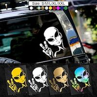 2PC Car Stickers Space Alien Astronaut for Car Window Decoration Car Accessories Vinyl Decal Lightinthebox - thumbnail