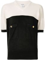 Chanel Pre-Owned CC button knitted top - Black