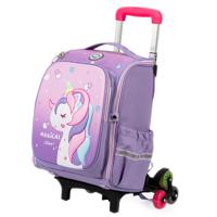 Eazy Kids - School Bag With Trolley - Pink