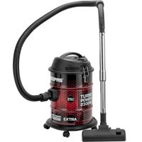 Geepas 2300 W Vacuum Cleaner | 21 L Dust Bag Capacity | Anti-Rust Metallic Body| Powerful Suction And Blower Function| Red & Black | GVC19018