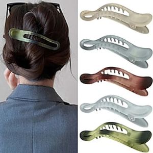 5PCS Alligator Styling Hair Clips Matte Premium Strong Shark Hair Claw Clips Hair Types Non-Slip Hair Clips Hair Accessories For Women And Girls Lightinthebox