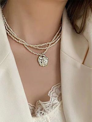 Layered Pearl Necklace