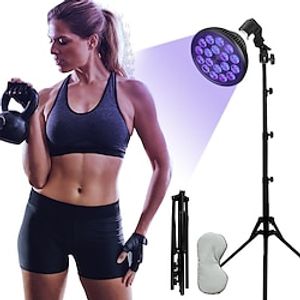 Tanning Lamp Sun Lamp Tanning Light 54W for Home Self Use Tanner Body Bronzers Sun Lamps 54w Sun Light with for Body with 38-79 Adjustable Stand Light and Eye Mask Protection Lightinthebox