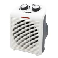 Geepas Fan Heater With 2 Heat Setting- White, Red - GFH28520