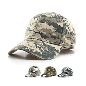Men's Baseball Cap White Yellow Cotton Streetwear Stylish Casual Daily Outdoor clothing Holiday Camo / Camouflage Adjustable Sunscreen miniinthebox