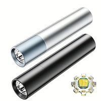 1pc High Power LED Flashlight, Portable USB Rechargeable Telescopic Zoom Powerful Torch Lamp for Outdoor Camping and Working Lightinthebox - thumbnail