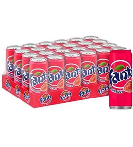 Fanta Strawberry Soft Drink 330ml Pack of 24