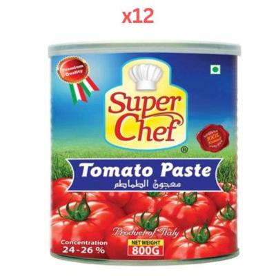 Super Chef Tomato Paste 800Gm (Pack Of 12)