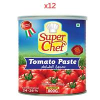 Super Chef Tomato Paste 800Gm (Pack Of 12)