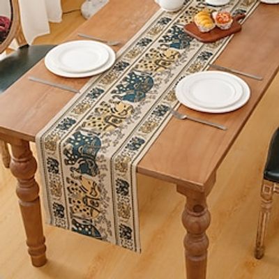 Table Runner Dining Table Decoration, Farmhouse Tablerunner Table Flag Decor For Dining Weddig Party Holiday miniinthebox