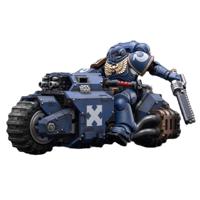 Joytoy Warhammer 40K Space Marines - Ultramarines Outriders 1-18 Scale Combat Bike