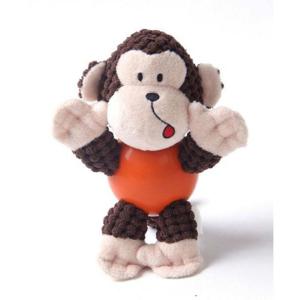 Pawsitiv Monkey With Rubber Ball And Squeaky - Large (102)