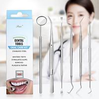 304 Stainless Steel Dental Calculus Remover Luminous Oral Care Dental Tools for Removing Tartar And Stains Dental Set Lightinthebox