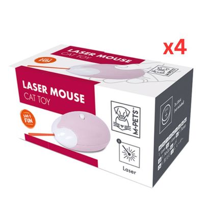 M-PETS Laser Mouse Cat Toy (Pack Of 4)