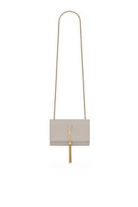 Kate Small Tassel Chain Bag in Grain de Poudre Embossed Leather