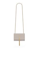 Kate Small Tassel Chain Bag in Grain de Poudre Embossed Leather - thumbnail
