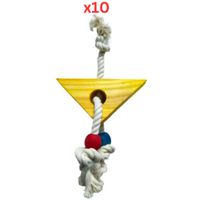 Pets Club Natural Rope Bird Toy H-15 Cm, W-15 Cm (Pack of 10) - thumbnail