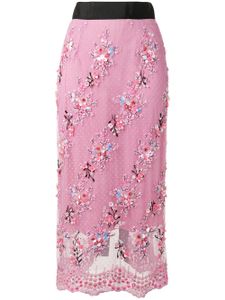 Romance Was Born Petit Trianon beaded skirt - PINK