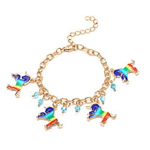 Women's Chain Bracelet Classic Horse Sweet Alloy Bracelet Jewelry Gold For Date Festival miniinthebox