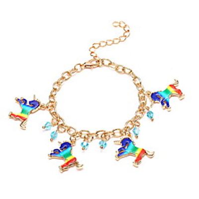 Women's Chain Bracelet Classic Horse Sweet Alloy Bracelet Jewelry Gold For Date Festival miniinthebox