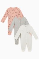 Giraffe Cotton Sleepsuits, Set of 3 - thumbnail