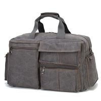 Canvas Clutch Bag Travel Business Laptop Bag Briefcase Crossbody Bag For Men