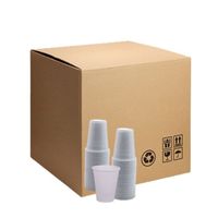 Disposable White Plastic Cup 50pcs Pack of 20