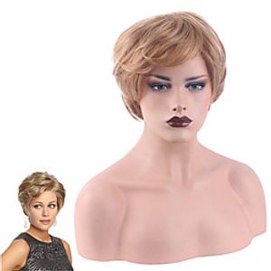 Synthetic Wig Curly Side Part Wig Short Blonde Synthetic Hair Women's Cosplay Party Fashion Blonde Lightinthebox