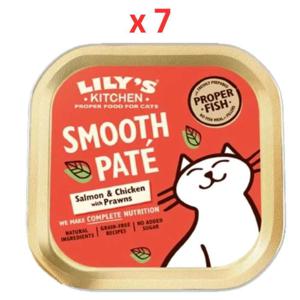 Lily's Kitchen Salmon & Chicken Pate Wet Cat Food 85G Pack Of 7