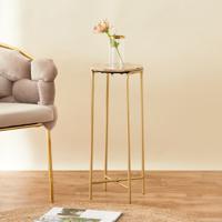 Stone Top Accent Table - 25x25x64 cms