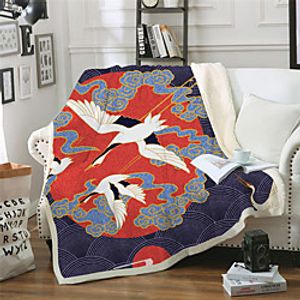 Multifunctional Blankets, Geometric  Animal Polyester Warmer Comfy Blankets Lightinthebox