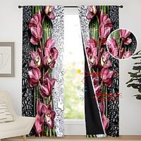 2pcs Waterproof Curtain Full Blackout Covered Curtain 3d Digital Printing Bedroom Living Room Home Decoration Rod Curtain Lightinthebox