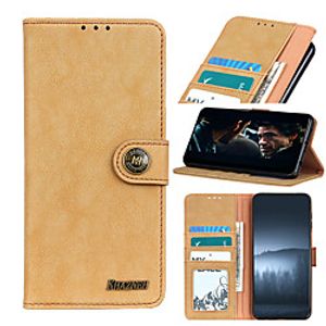 Case For Samsung Galaxy NOTE 20 NOTE 10 LITE A81 NOTE 10 NOTE 10 Plus Note 9 Card Holder Flip Magnetic Full Body Cases  PU Leather TPU retro stitch solid color miniinthebox