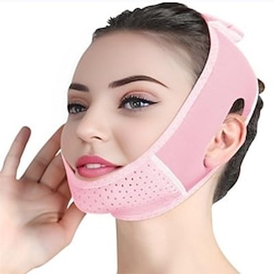 Double Chin Eliminator - V Line Lifting Mask with Chin Strap for Double Chin for Women -Face Lift, Prevent Sagging, V Shaped Slimmer - Innovative Lifting Tech (Pink) Lightinthebox Double Chin Eliminator - V Line Lifting Mask with Chin Strap for Double Chin for Women -Face Lift, Prevent Sagging, V Shaped Slimmer - Innovative Lifting Tech (Pink) Lightinthebox