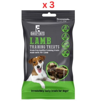Rosewood Natural Eats Lamb Dog Training Treats (Pack of 3) Rosewood Natural Eats Lamb Dog Training Treats (Pack of 3)