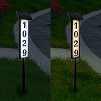 Solar Door Sign Light, Waterproof LED Luminous Door Number Light, Suitable for Courtyard Doors, Streets, and Garden Lightinthebox