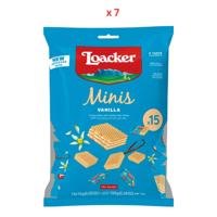 Loacker Minis Vanilla Chocolate Wafers, 7X150G