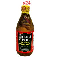 Datu Puti Spiced White Vinegar, 350Ml, Brown Pack Of 24 (UAE Delivery Only)