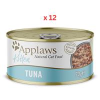 Applaws Kitten Tuna 70G Tin (Pack Of 12)