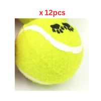 For Pet Tennis Ball For Dogs - Yellow (Pack of 12)