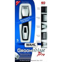 Wahl Groomsman Pro Deluxe Rechargeable Multi Grooming Kit | All-in-one hair Trimmer | Black / Silver