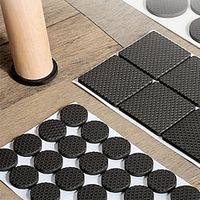 Black Self Adhesive Furniture Leg Rug Anti Scratch Floor Protectors Chair Table Foot Covers Anti Slip Furniture Chair Leg Caps miniinthebox Black Self Adhesive Furniture Leg Rug Anti Scratch Floor Protectors Chair Table Foot Covers Anti Slip Furniture Chair Leg Caps miniinthebox