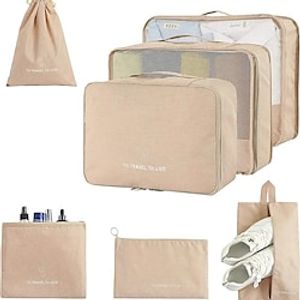 7-Piece Travel Storage Bag Set Lightweight Luggage Organizer with Laundry Shoe  Toiletry Bags - Perfect for Hand Luggage! Lightinthebox