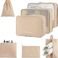 7-Piece Travel Storage Bag Set Lightweight Luggage Organizer with Laundry Shoe  Toiletry Bags - Perfect for Hand Luggage! Lightinthebox - thumbnail