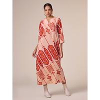 Ethnic Printing with Pockets notched collar Oversized Bohemia Vacation Maxi Dress