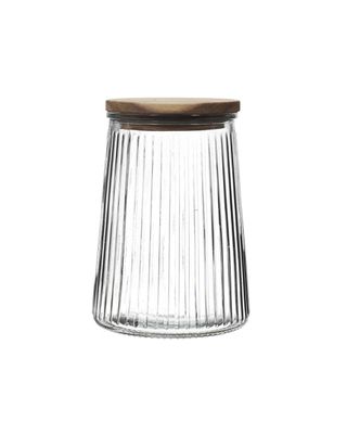 Cook Concept 950ML Top Acacia Glass Jar Cook Concept 950ML Top Acacia Glass Jar