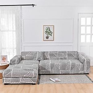 Print Dustproof Stretch Slipcovers Stretch Sofa Cover Super Soft Fabric Couch Cover Fit For 1 to 4 Cushion Couch And L Shape Sofa (You will Get 1 Throw Pillow Case as free Gift) Lightinthebox