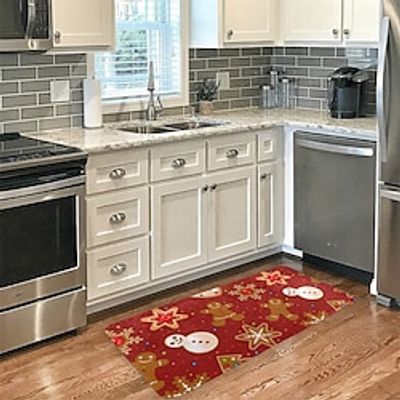 Christmas Xmas Gingerbread Man Kitchen Mat Non-Slip Oil Proof Rug Indoor Outdoor Mat Bedside Bedroom Decor Bathroom Mat Entrance Rug Door Mat miniinthebox Christmas Xmas Gingerbread Man Kitchen Mat Non-Slip Oil Proof Rug Indoor Outdoor Mat Bedside Bedroom Decor Bathroom Mat Entrance Rug Door Mat miniinthebox