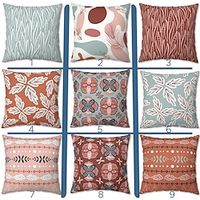 Geometric Double Side Pillow Cover 1PC Soft Decorative Square Cushion Case Pillowcase for Bedroom Livingroom Sofa Couch Chair miniinthebox - thumbnail