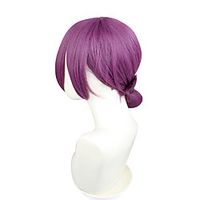 chainsaw man lace cos wig chainsaw man bomb demon purple pigtail model anime wig Lightinthebox - thumbnail